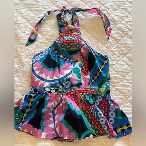 NWOT J. Crew Peplum Halter Top Size XS